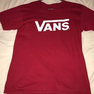 Red Vans t-shirt